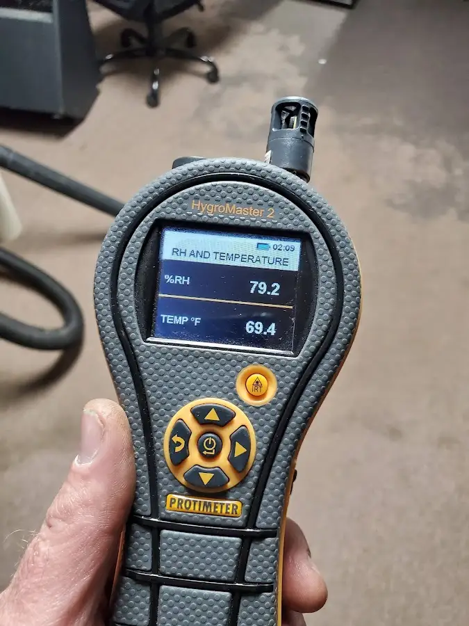 Moisture meter humidity assessment for Fire & Smoke Damage Restoration in Pikesville