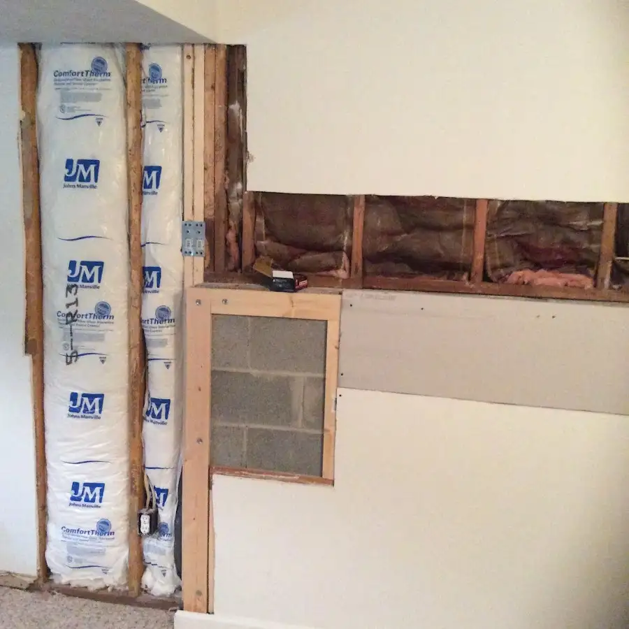 Wall insulation replacement during Structural Drying in Pikesville